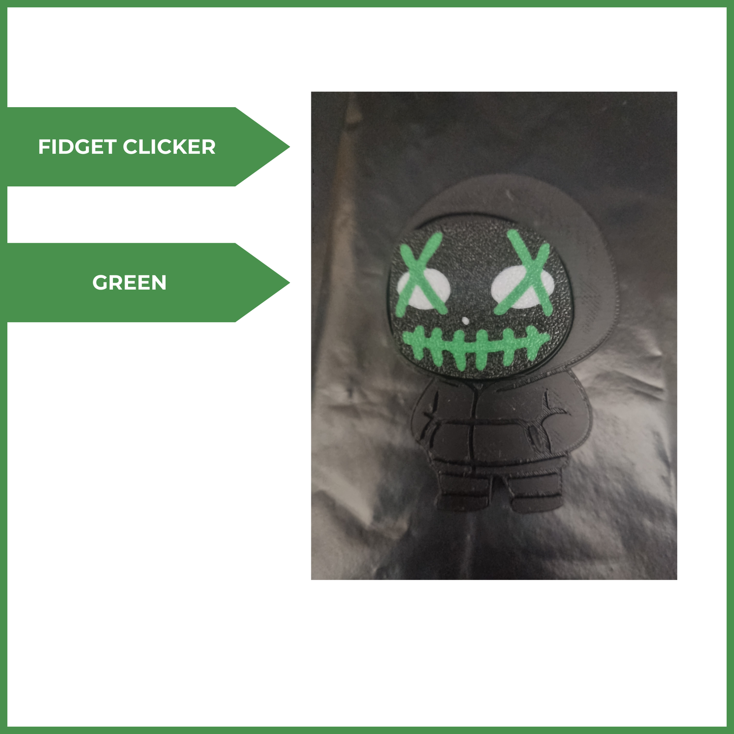 GREEN MASKED MAN CLICKER