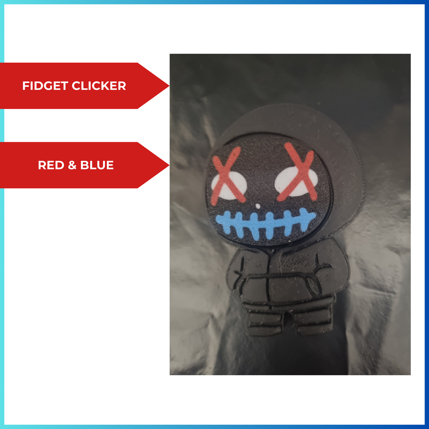RED & BLUE MASKED MEN CLICKER