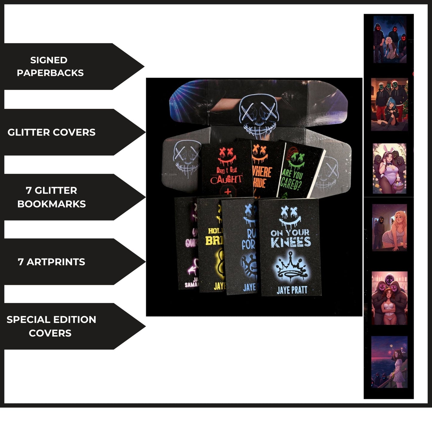 MASKED MEN GLITTER COVERS BOX